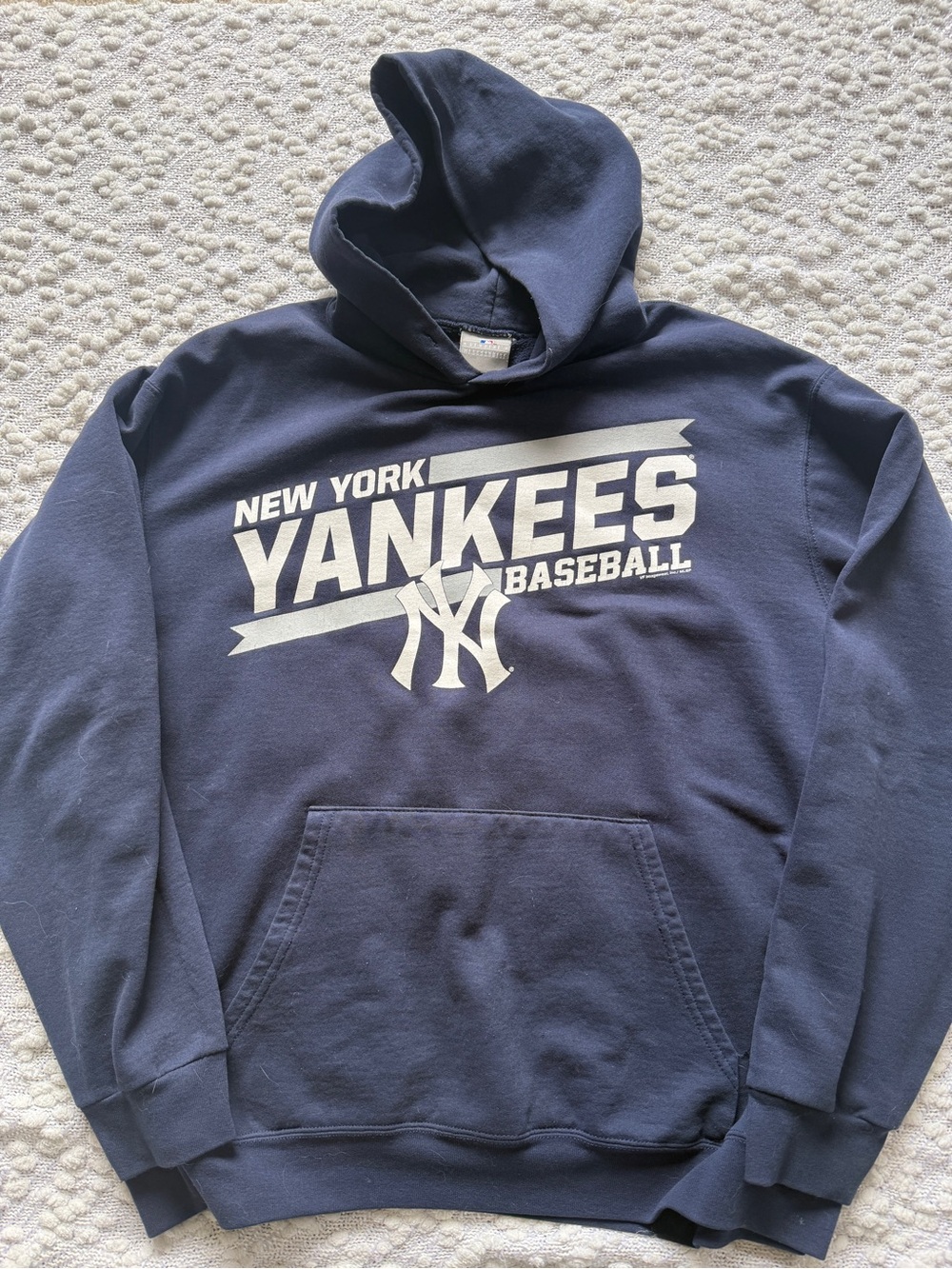 Genuine Merchandise Navy New York Yankees Hoodie with White Logo